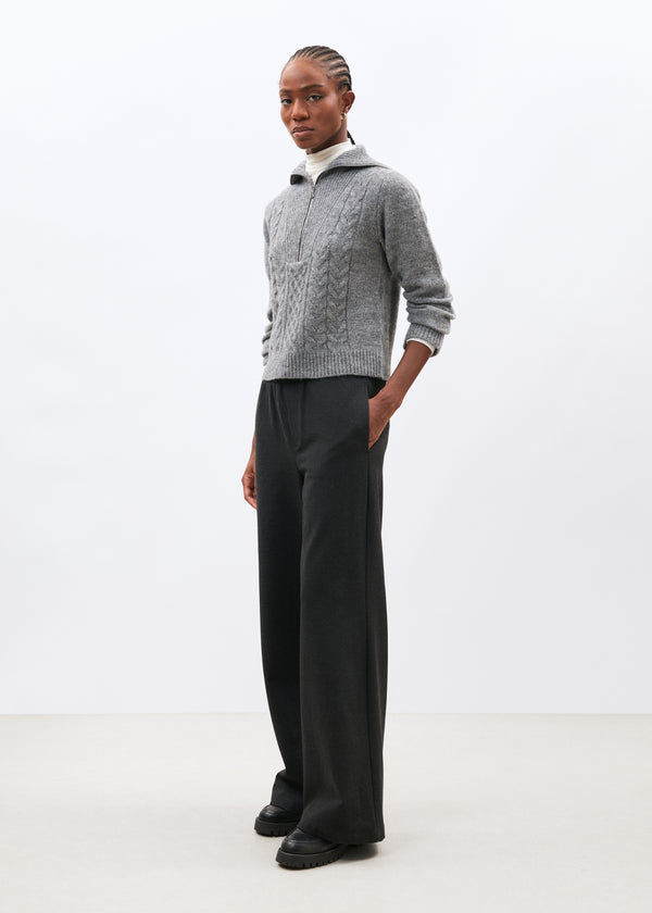 Pull gris - Meava - GRIS CHINE#couleur_GRIS CHINE