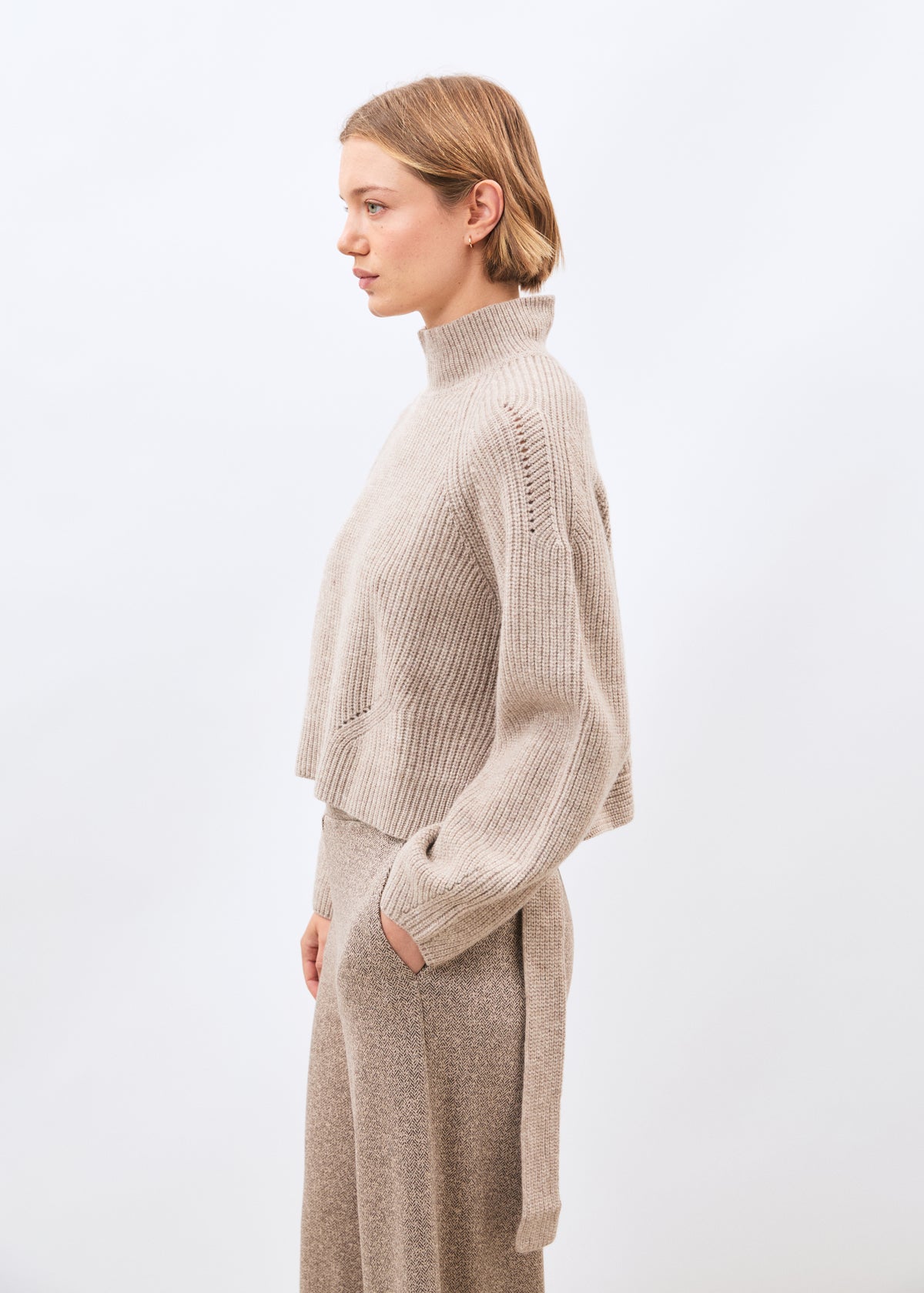Pull beige - Melara - GREIGE#couleur_GREIGE