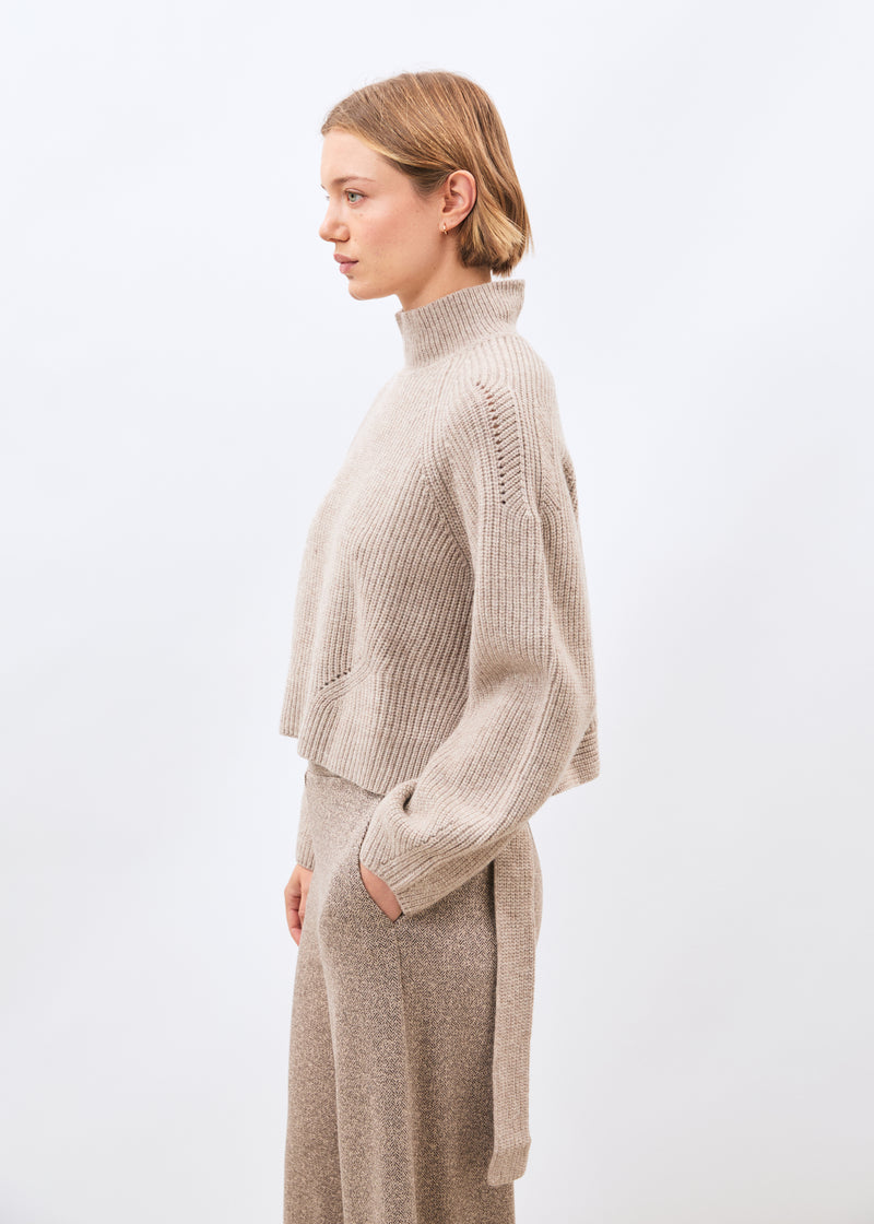 Pull beige - Melara - GREIGE#couleur_GREIGE