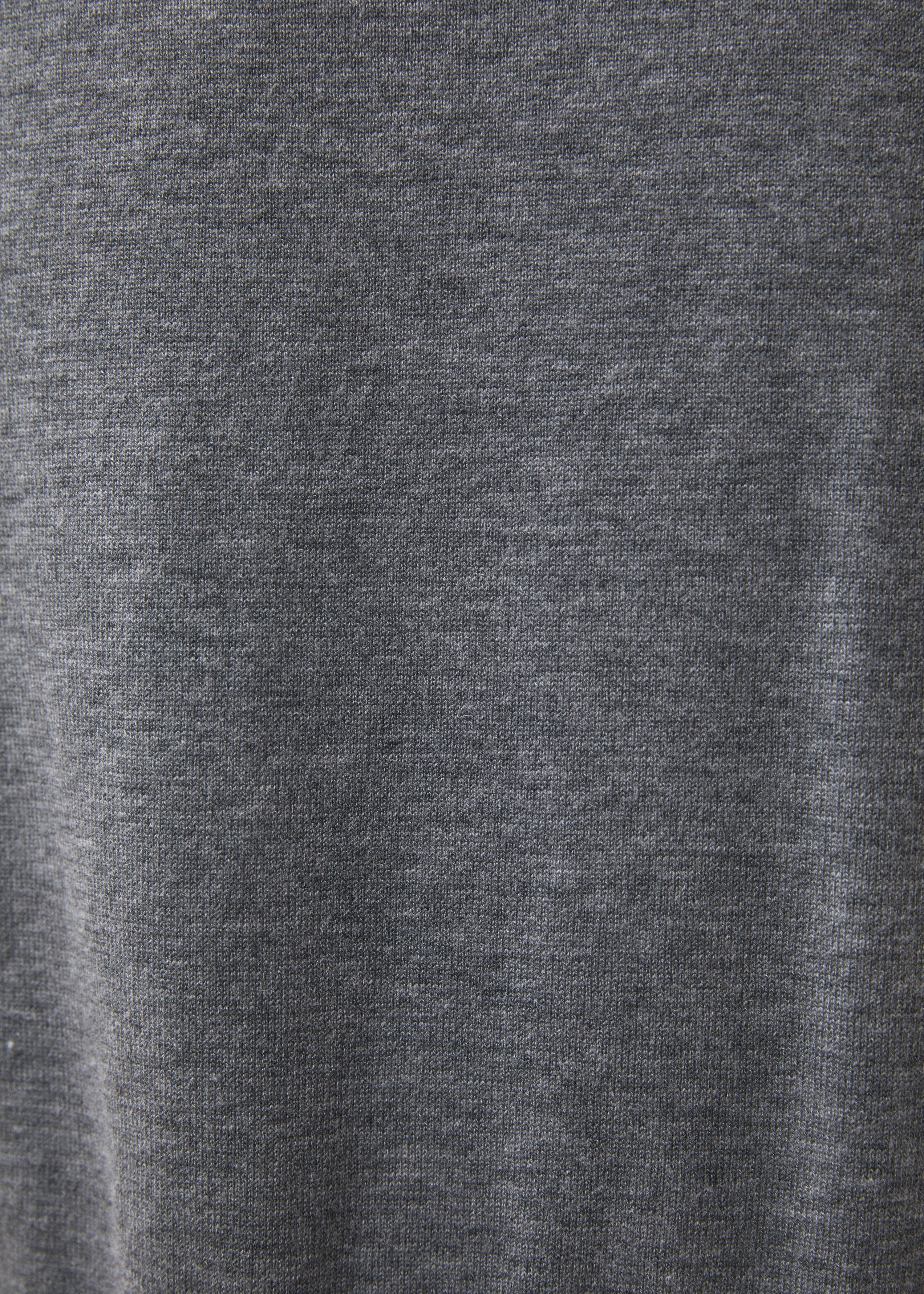Pull gris manches longues en maille - GRIS CHINE#couleur_GRIS CHINE