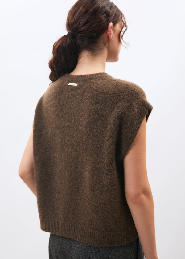 Pull taupe - Minelo - TAUPE#couleur_TAUPE