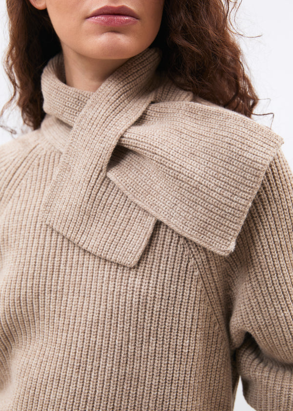 Pull beige - Minoa - GREIGE#couleur_GREIGE