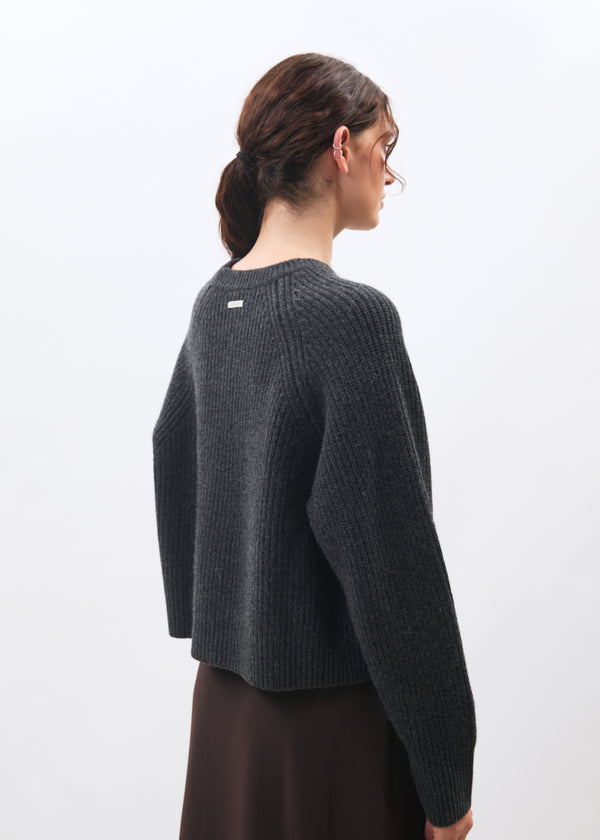 Pull gris - Minoa - ANTHRACITE#couleur_ANTHRACITE