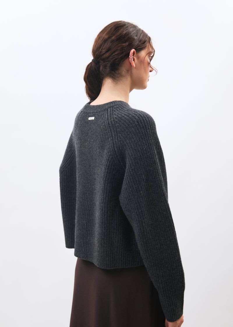 Pull gris - Minoa - ANTHRACITE#couleur_ANTHRACITE