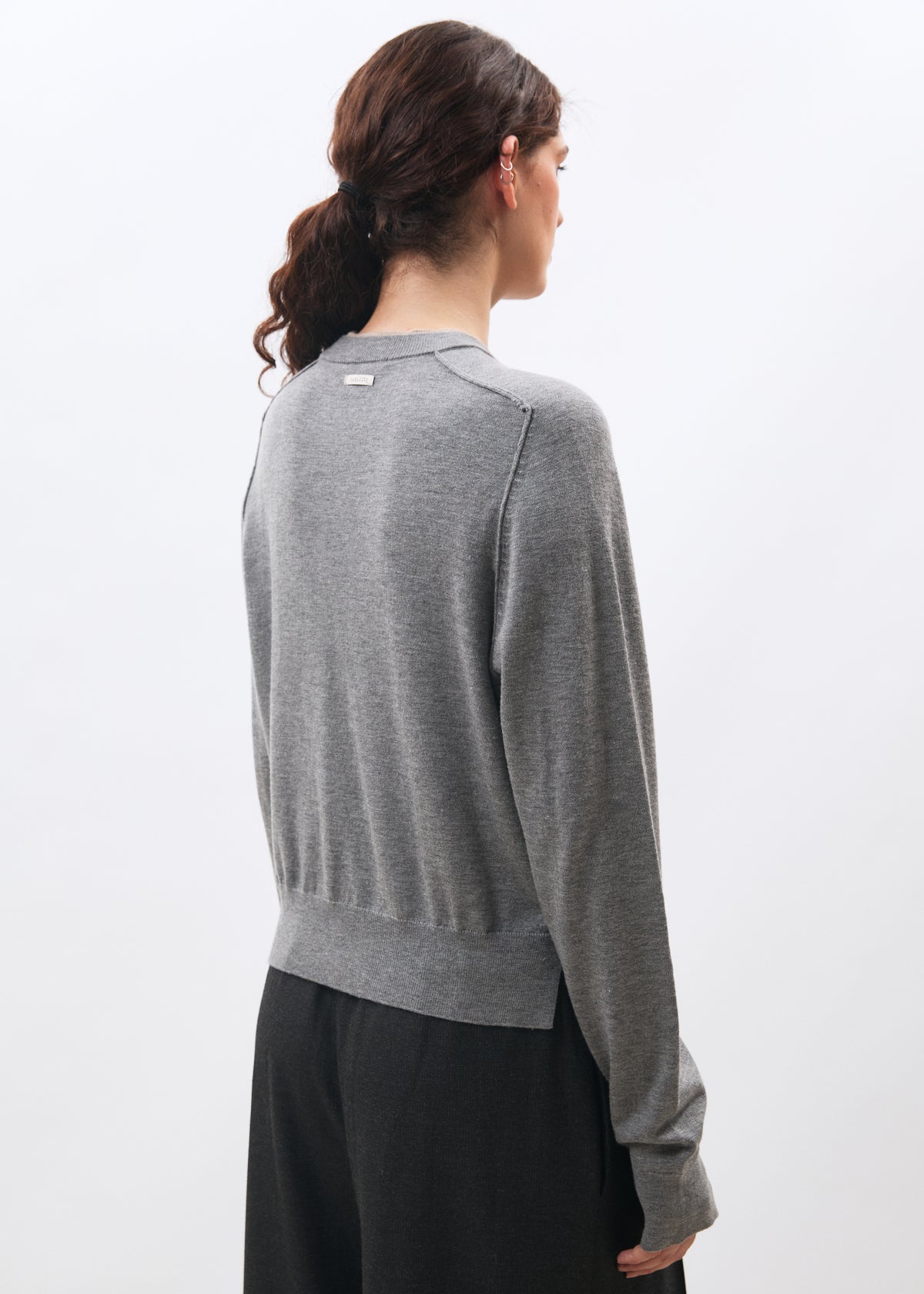 Pull gris - Mora - GRIS CHINE#couleur_GRIS CHINE