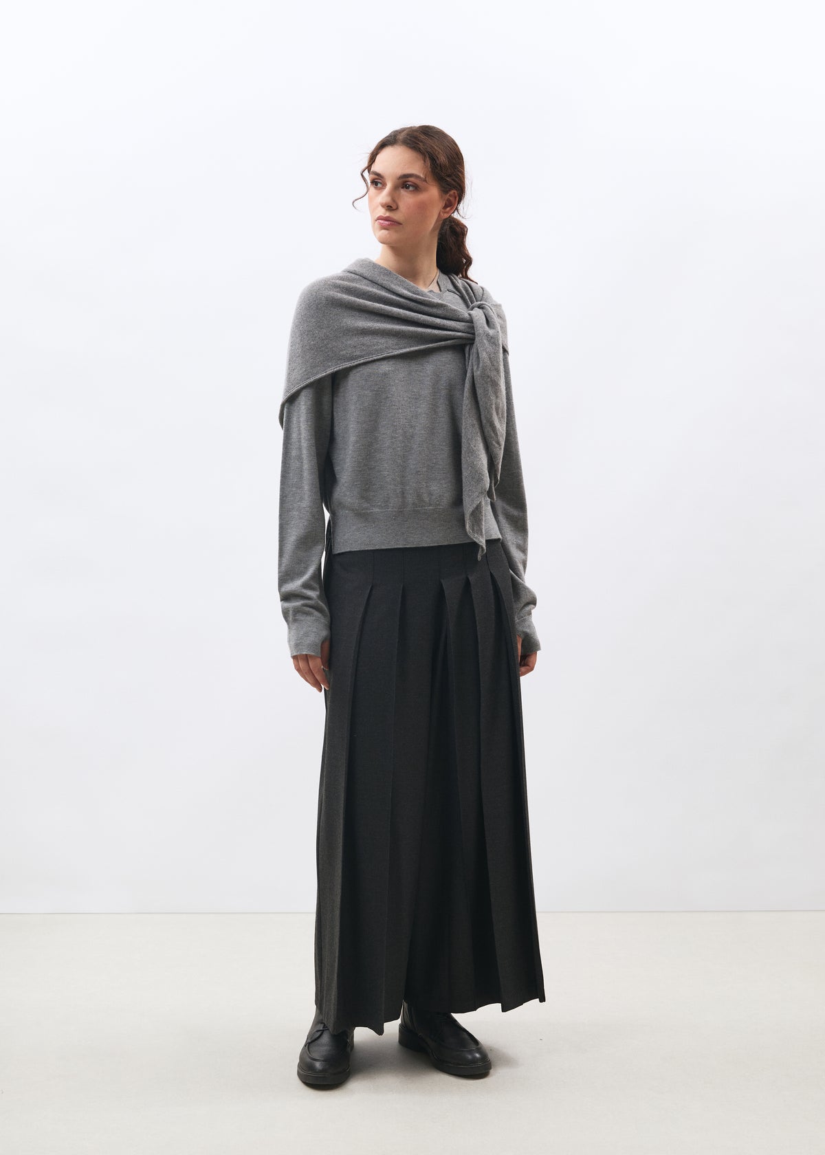 Pull gris - Mora - GRIS CHINE#couleur_GRIS CHINE