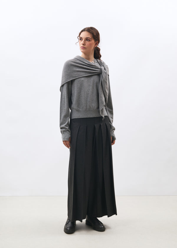 Pull gris - Mora - GRIS CHINE#couleur_GRIS CHINE