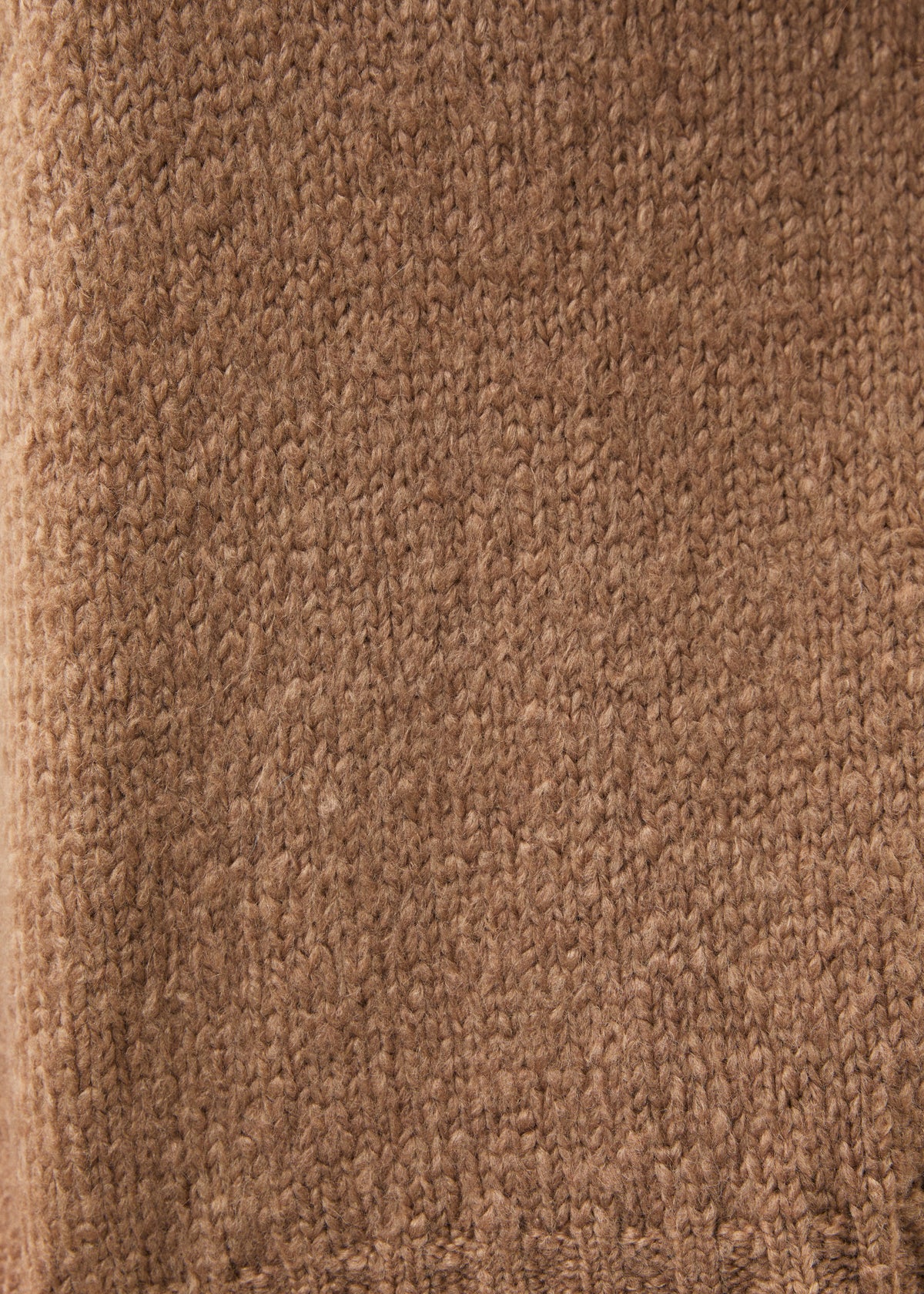 Pull terracotta sans manches en maille bouclette col V - SIENNE#couleur_SIENNE
