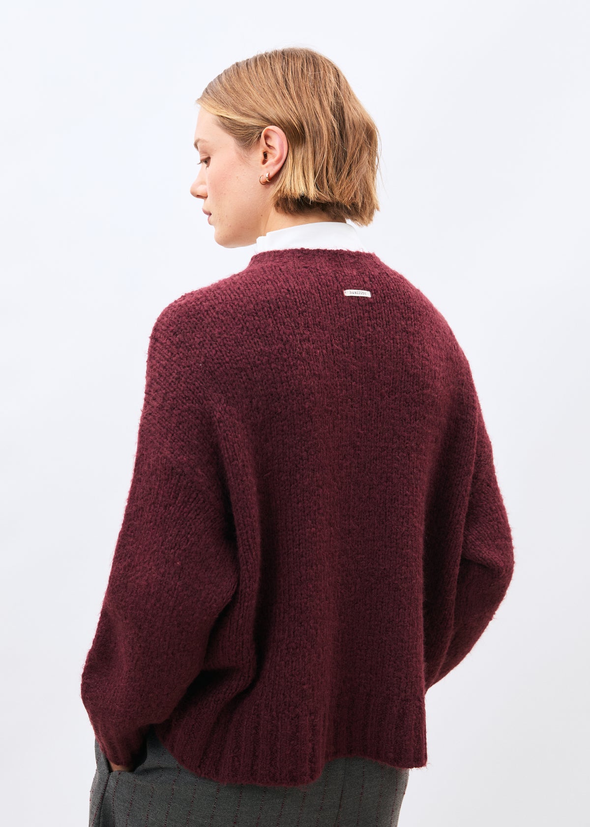 Pull bordeaux - Motus - BORDEAUX#couleur_BORDEAUX