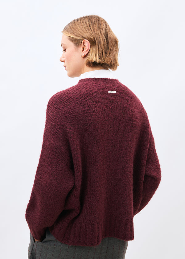 Pull bordeaux - Motus - BORDEAUX#couleur_BORDEAUX