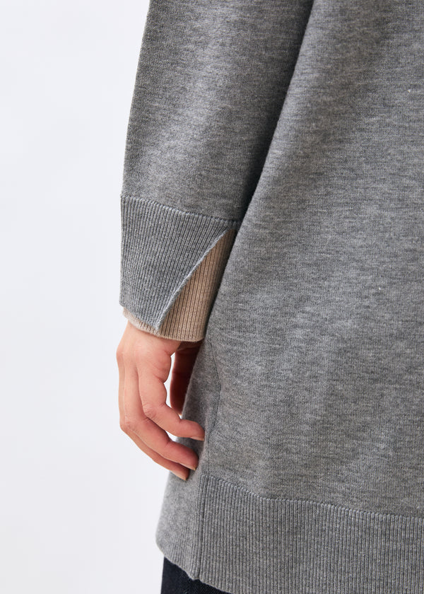 Robe grise - Maelis - GRIS CHINE#couleur_GRIS CHINE