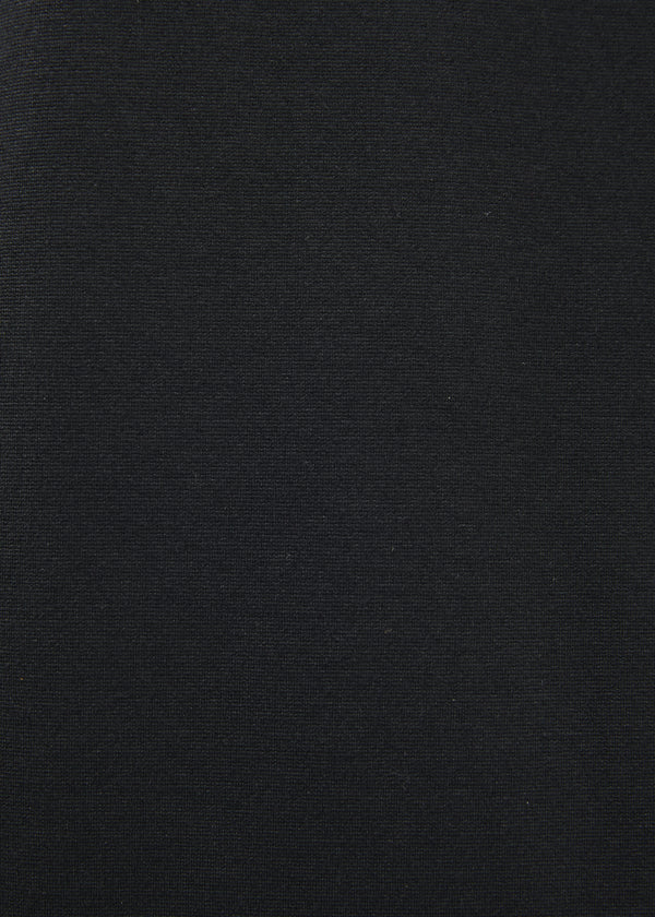 Robe courte noire manches longues en jersey milano - NOIR#couleur_NOIR