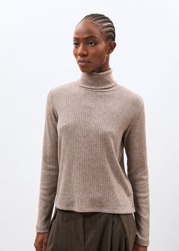 T-shirt beige - Caren - GREIGE#couleur_GREIGE
