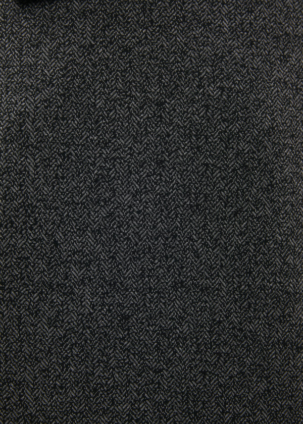 T-shirt gris en jersey imprimé chevrons manches longues - ANTHRACITE#couleur_ANTHRACITE