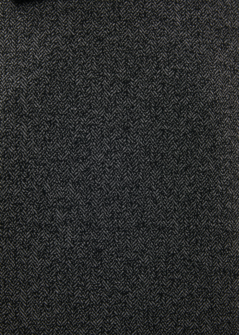 T-shirt gris en jersey imprimé chevrons manches longues - ANTHRACITE#couleur_ANTHRACITE