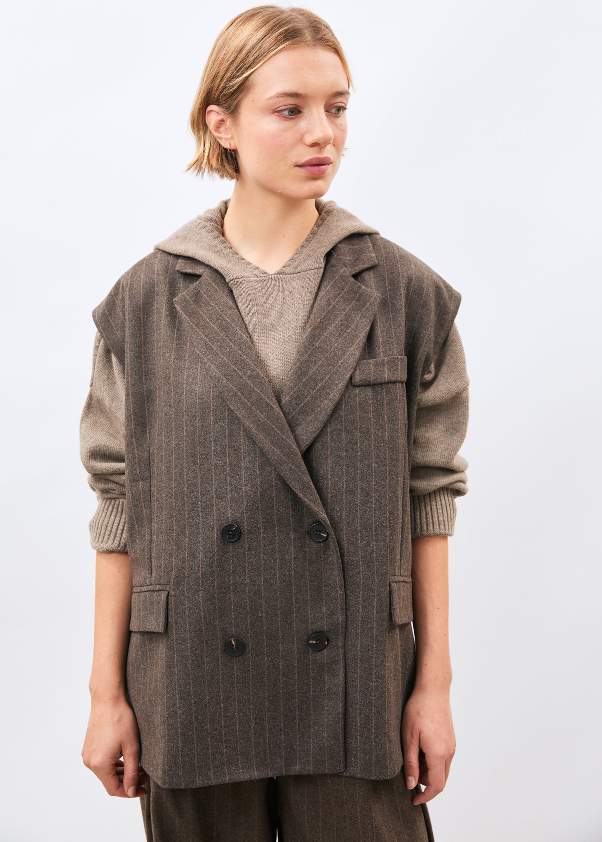 Veste taupe - Koan - TAUPE#couleur_TAUPE