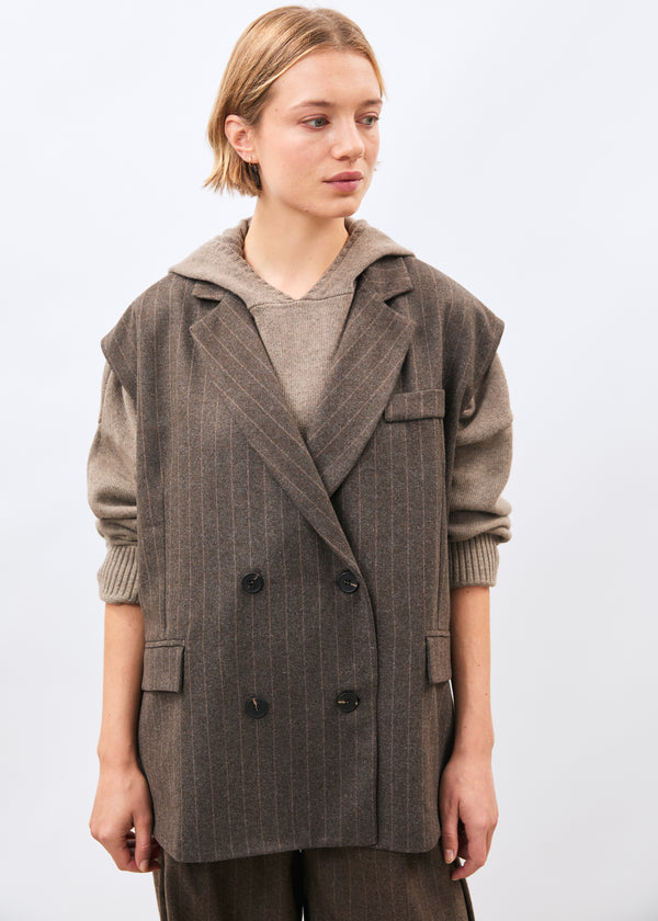 Veste taupe - Koan - TAUPE#couleur_TAUPE
