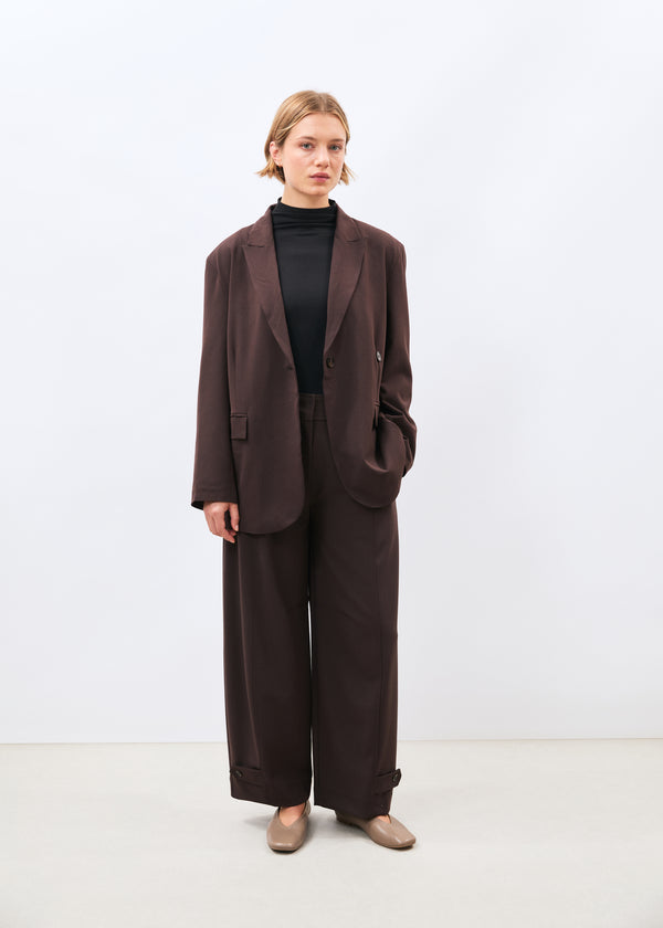 Veste marron - Makoto - CHOCOLAT#couleur_CHOCOLAT