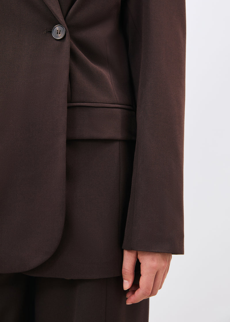 Veste marron - Makoto - CHOCOLAT#couleur_CHOCOLAT