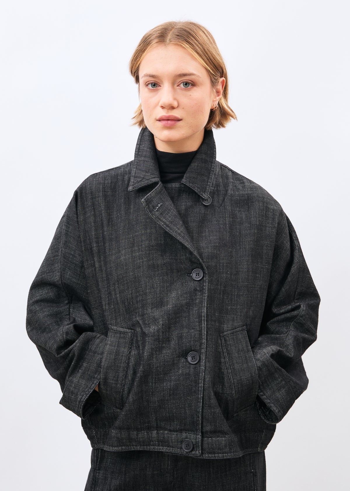 Blouson noir - Mistria - NOIR#couleur_NOIR